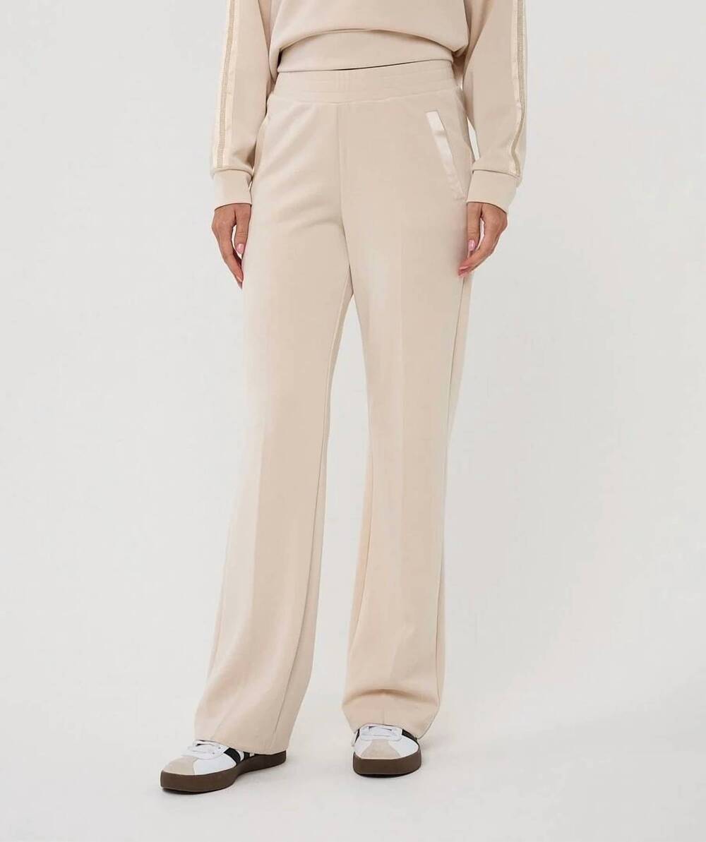 NEW ESQUALO wide leg modal pants in natural